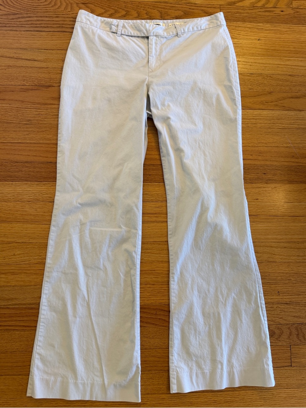 Old Navy Light Cream Boot-Cut Khaki Pants